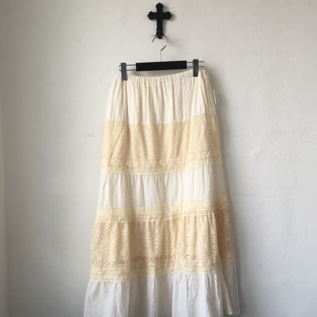Layer point long skirt