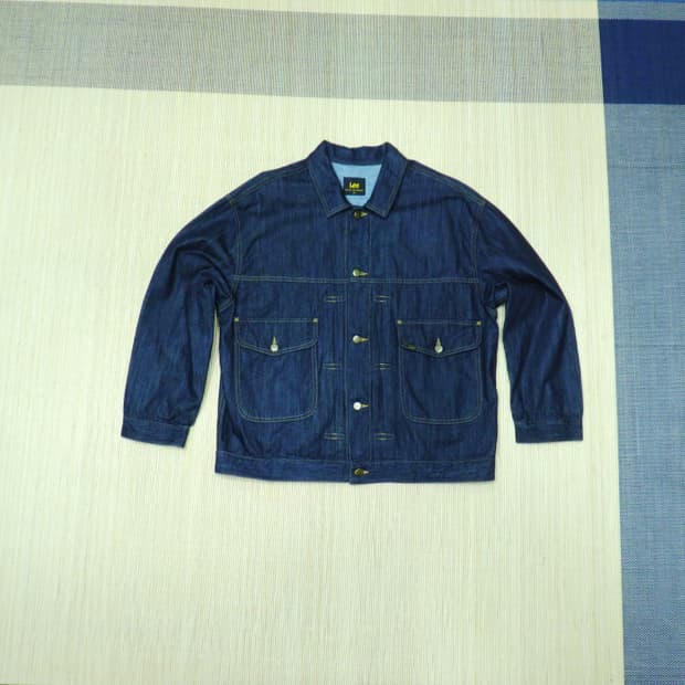 (XL) Lee 코듀라 RAW데님 1ST 트러커 자켓 인디고 로우