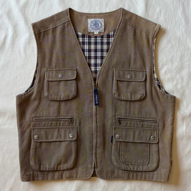 [105-108] 90s J.PRESS 캔버스 플란넬 워크 베스트