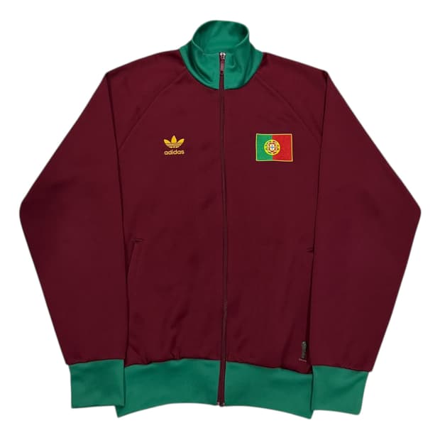 아디다스 빈티지 포르투갈 트랙탑 져지 자켓 버건디 레드 L