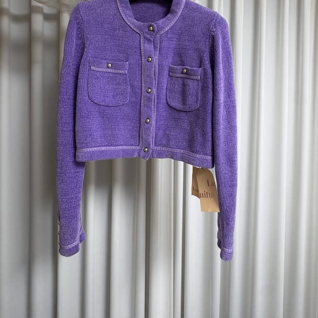 르니나 VESTA 니트자켓 퍼플