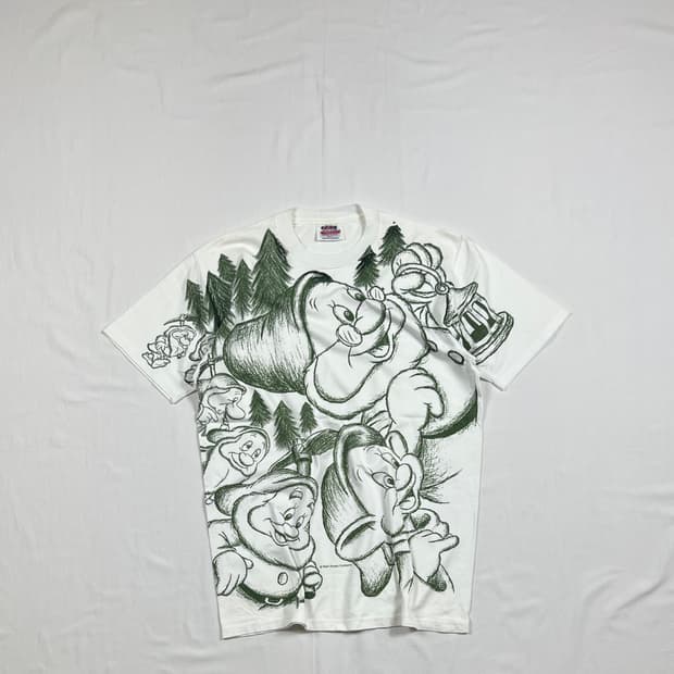 90‘s 디즈니 백설공주 일곱난쟁이 반팔티