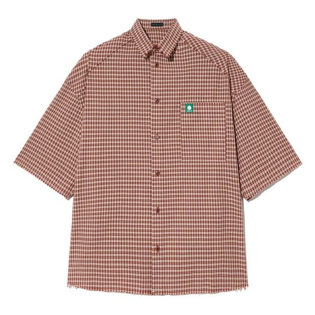 더 아이덴티티 프로젝트 Unsewn half check shirts