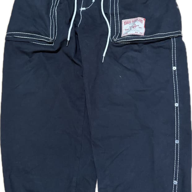 트루릴리젼 블랙 XL 와이드 팬츠