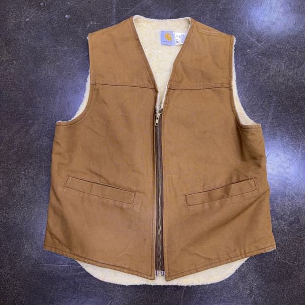 칼하트 쉐르파 덕 캔버스 조끼 베스트 M
