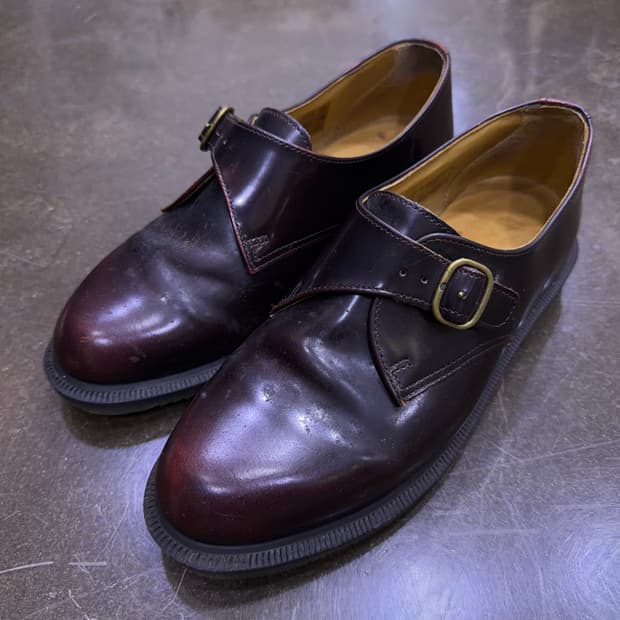 닥터마틴 론 몽크 스트랩 더비 버건디 슈즈 250