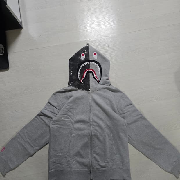 베이프x스투시 샤크후드 xxl