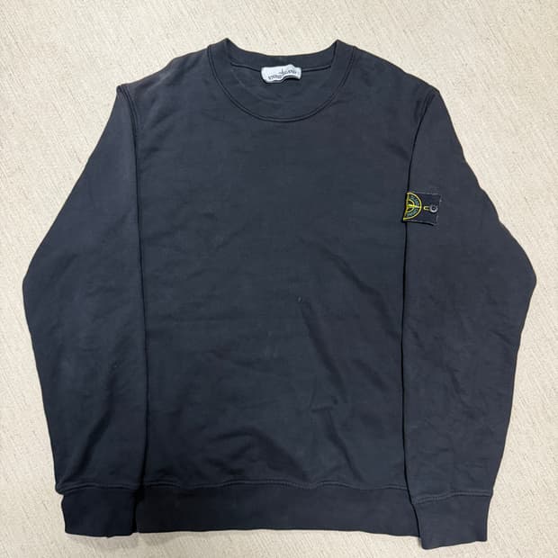 [정품]스톤아일랜드 블랙 맨투맨 XL