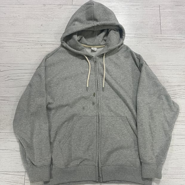 스파오 회색 후드집업 