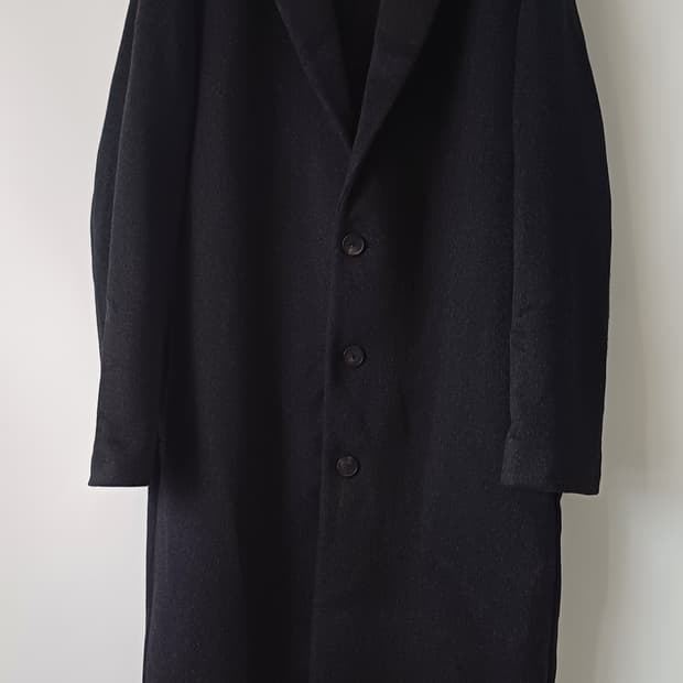 인사일런스 INSILENCE 울 캐시미어 싱글 코트 L