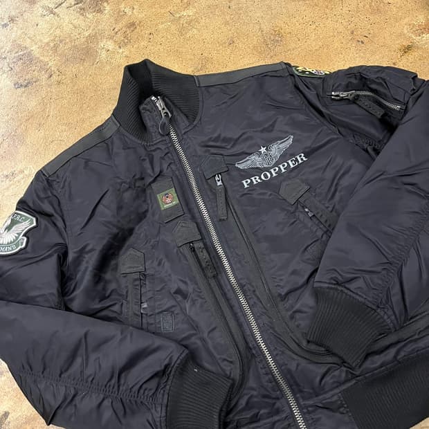 [정품/M] 프로퍼 블랙 MA-1 항공 점퍼 b19