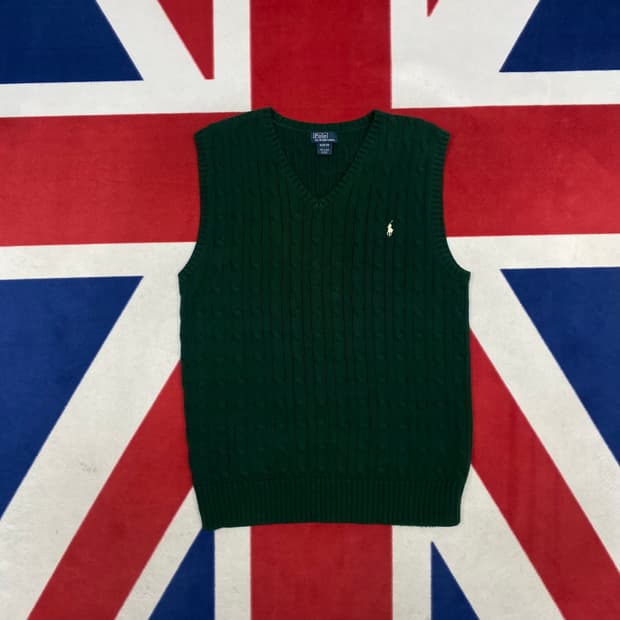 폴로 니트조끼 실측 S - M 