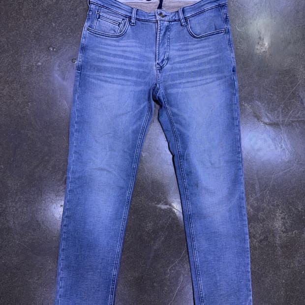 시리즈 힙스터 빈티지 주름 워싱 기모 스트레이트핏 데님팬츠 82 (32)