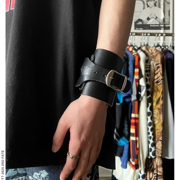1990s MILKBOY Leather Bondage Bangle