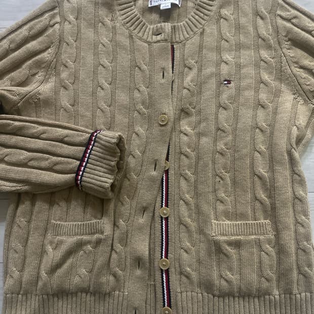 타미힐피거 타미 니트 가디건 스웨터