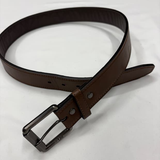 Lee 리 빈티지 웨스턴 브라운 레더 벨트