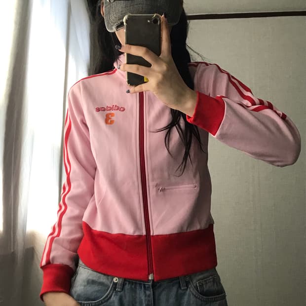 아디다스 연핑크 져지