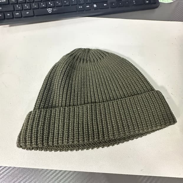 숏비니 카키색 새상품