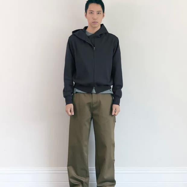 러드 25fw 후드집업 차콜