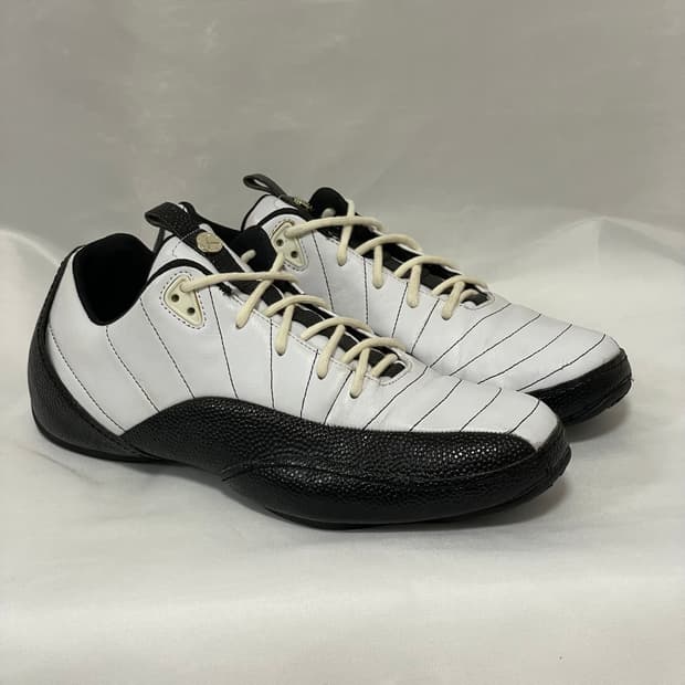 (250) 나이키 에어 조던 12 프리마 트레이너 블랙 화이트 신발