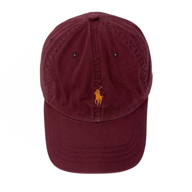폴로 볼캡 버건디