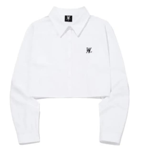 우알롱 크롭 셔츠