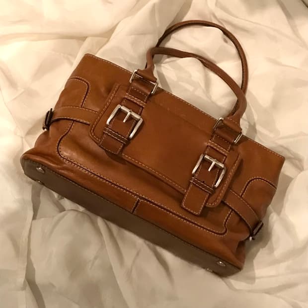 Michael Kors 마이클코어스 카멜 레더 토트백