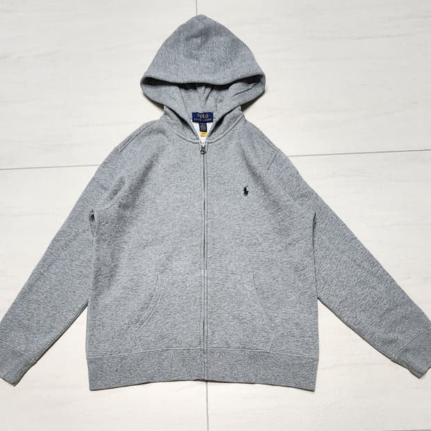 폴로 그레이 후드집업 L(14-16)