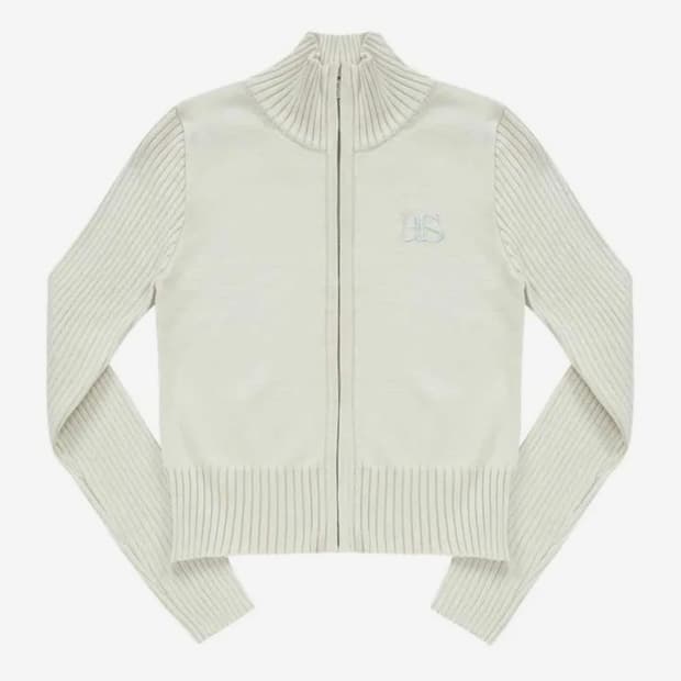 애즈온 니트 집업