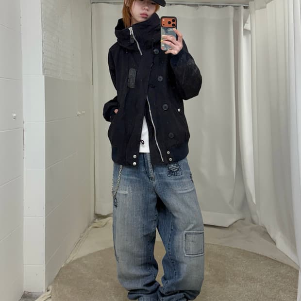 알파인더스트리 N-3B 야상 자켓 스트릿 코디 세트