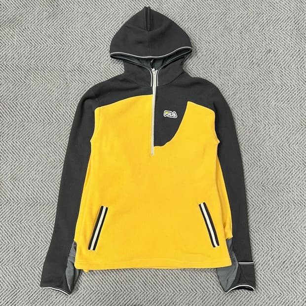 휠라 하프집업 핸드워머 플리스 v0650