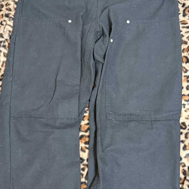 빈티지 와이드 블랙 데님