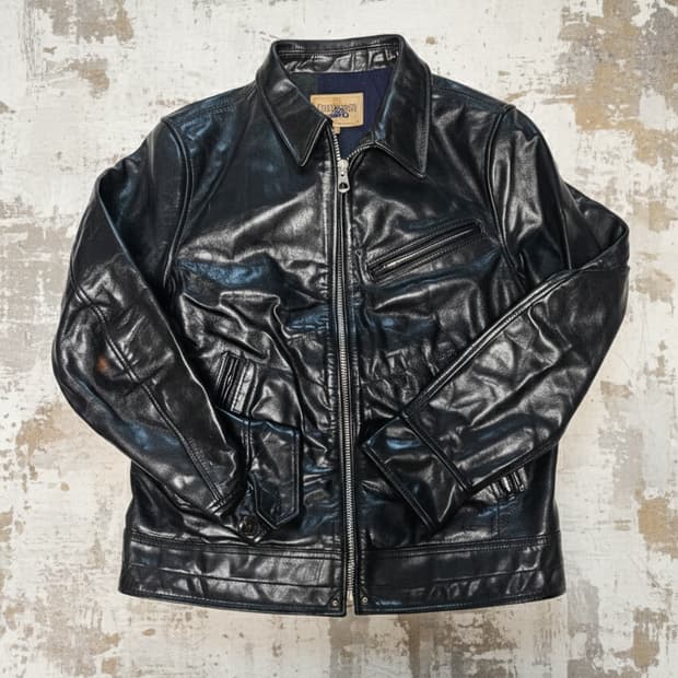 CIDU Leather 말가죽 추정 라이더자켓 XL