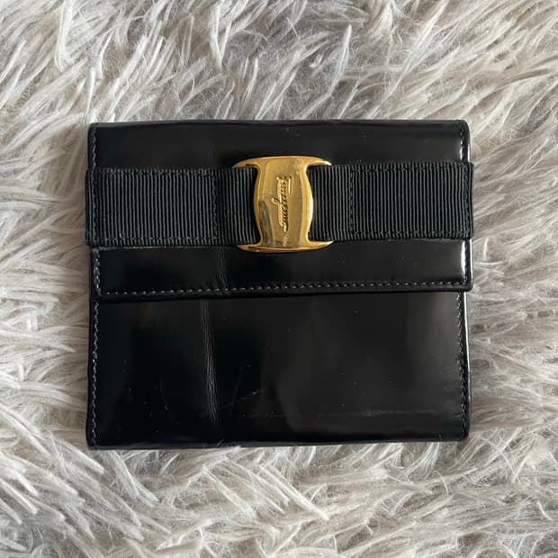페라가모 블랙 반지갑
