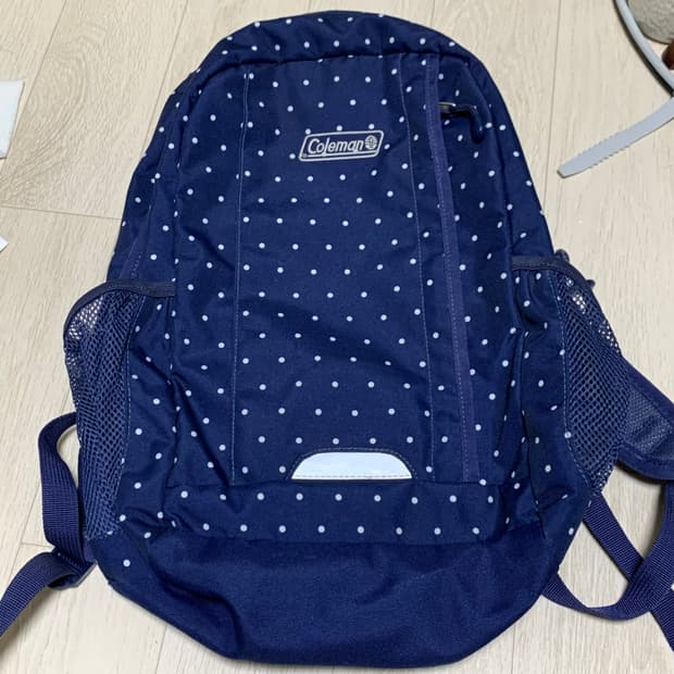 콜맨 네이비 도트 백팩 | 가방 일본 빈티지 하구미 모리걸 y