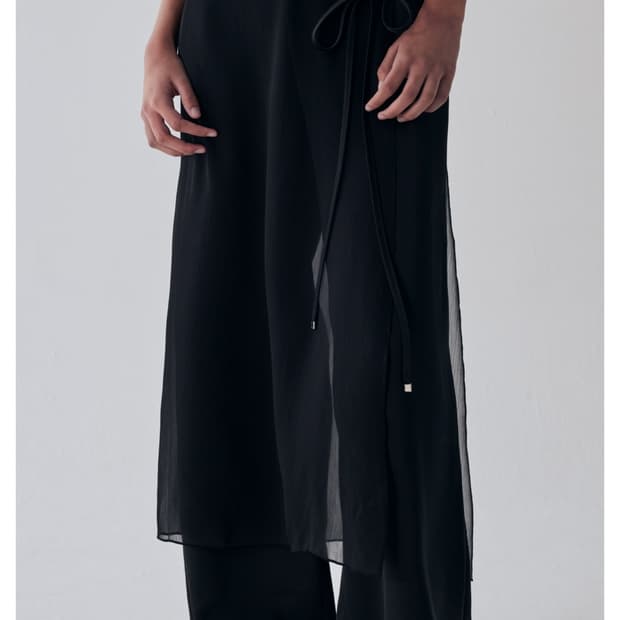트리밍버드 See-Through Strap Wrap Pants