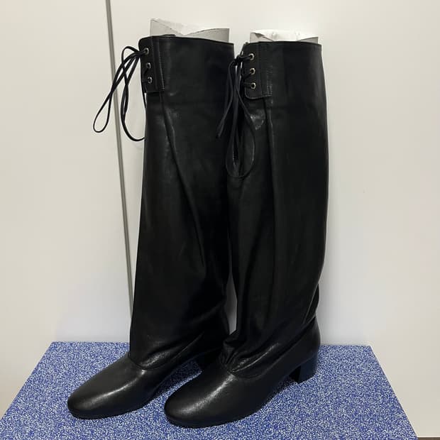 [36,37,38]팔로마울 Victoria 레이스업 부츠/블랙