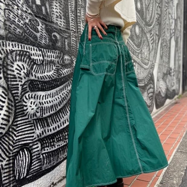 빔즈보이 나일론 델타 워크 스커트