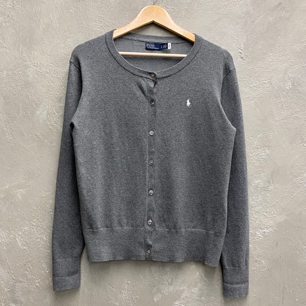 [L] Polo Ralph Lauren 폴로 그레이 코튼 가디건