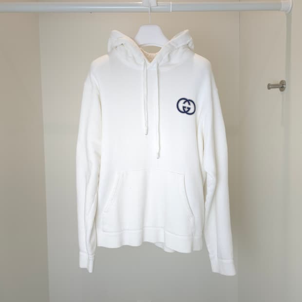 [정품] 구찌 로고 후드티 / 753595