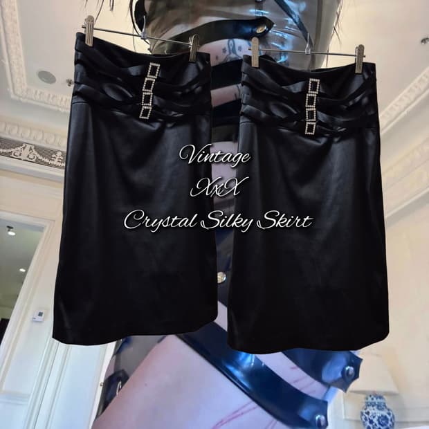 Vintage XxX Crystal Silky Skirt