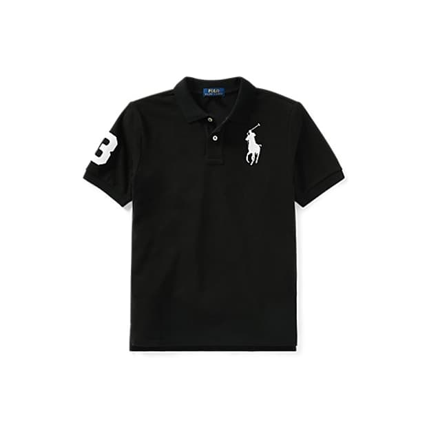 (Size:L) 폴로 블랙 빅포니 반팔 카라티