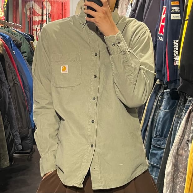 [IM] carhartt 칼하트 그레이 코듀로이 셔츠
