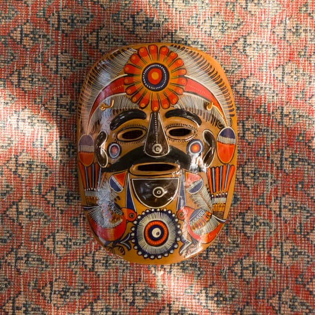 Mexican Talavera Terracotta Mask