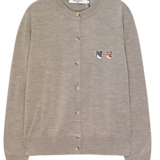 메종키츠네 더블폭스 가디건 M