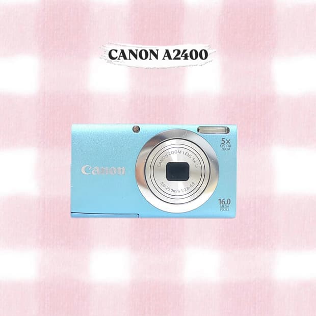 캐논 파워샷 A2400 IS 베이비블루 빈티지디카