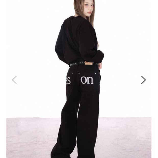 [애즈온] SMOG WIDE PANTS / black