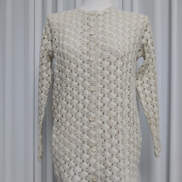 크로쉐 빈티지 가디건