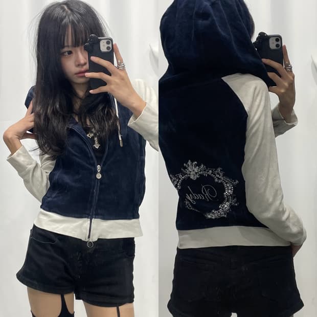 🎸네이비 백 디테일 후디🎸