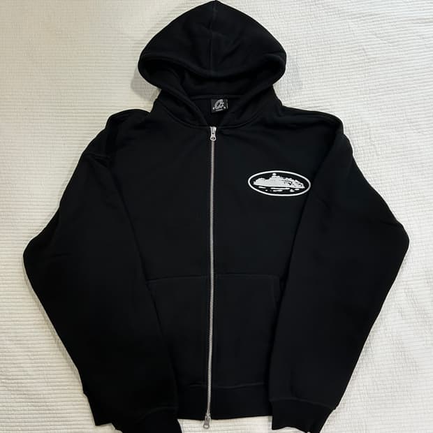 Corteiz island puff zip hoodie L